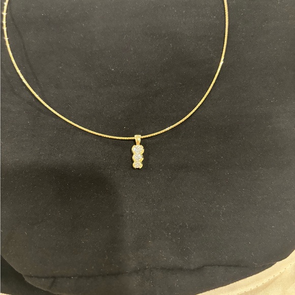 14kt Gold Past, Present & Future 1/2 karat diamond Pendant! - Picture 2 of 2